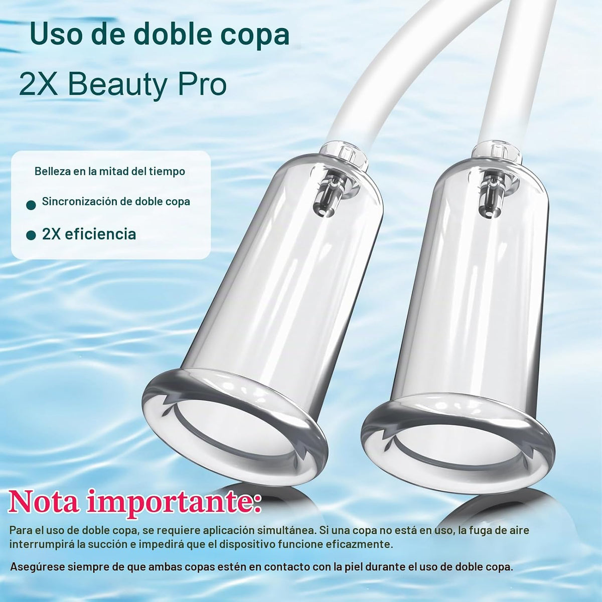 Juego de ventosas faciales eléctricas para cara con doble taza y us...