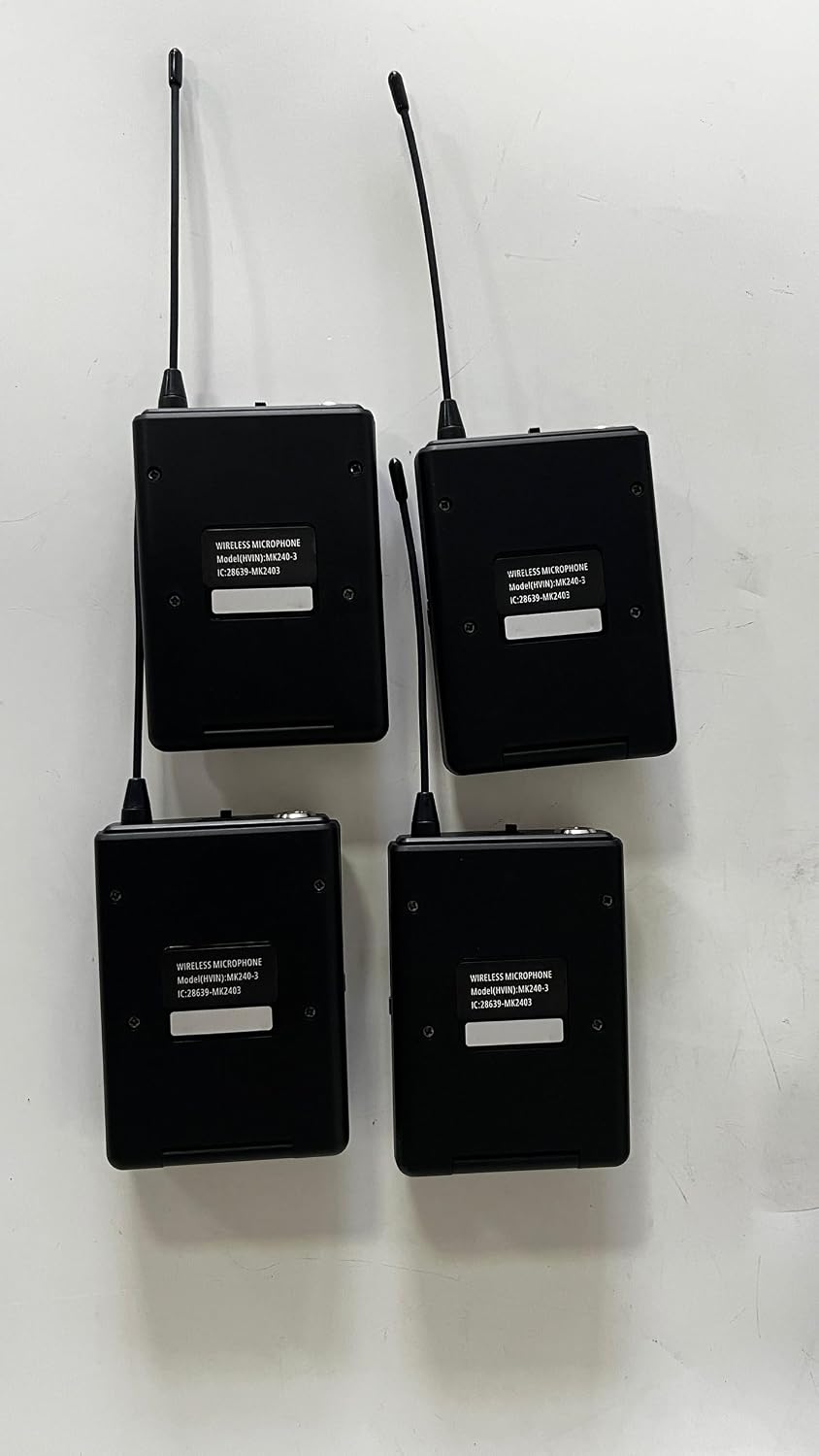 MicrocKing Sistema de micrófono inalámbrico UHF con solapa\/auricul...