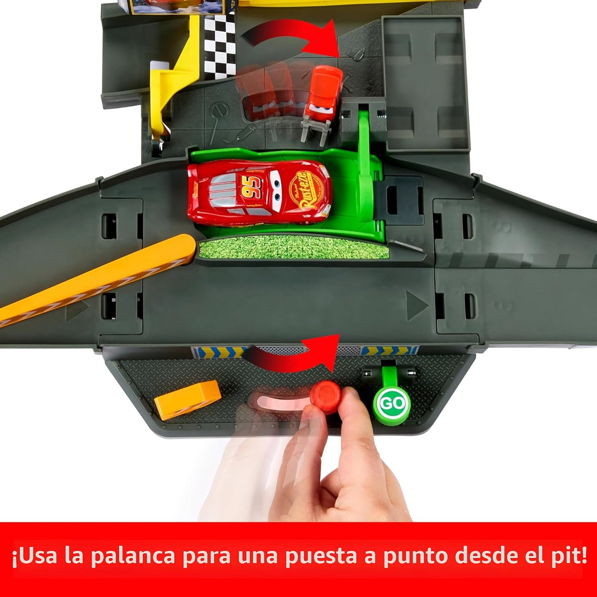 Mattel Disney y Pixar Cars Set de Pista, Pista de Carreras de Acció...