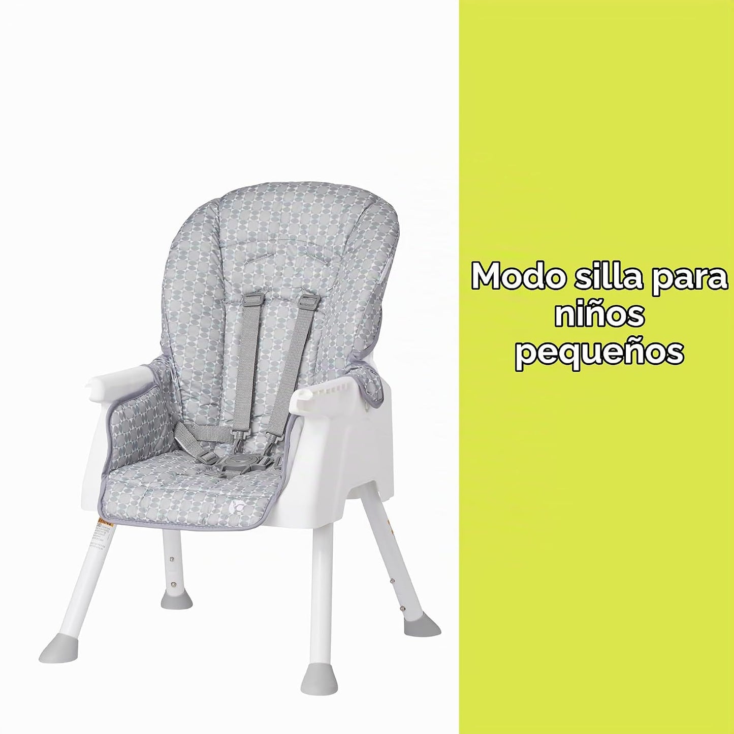 Baby Trend Adapt - Silla alta 4 en 1 a silla infantil, color gris r...