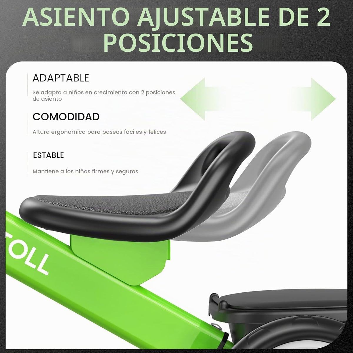 Umatoll Triciclo para niños pequeños de 2 a 5 años, Bicicleta ajust...
