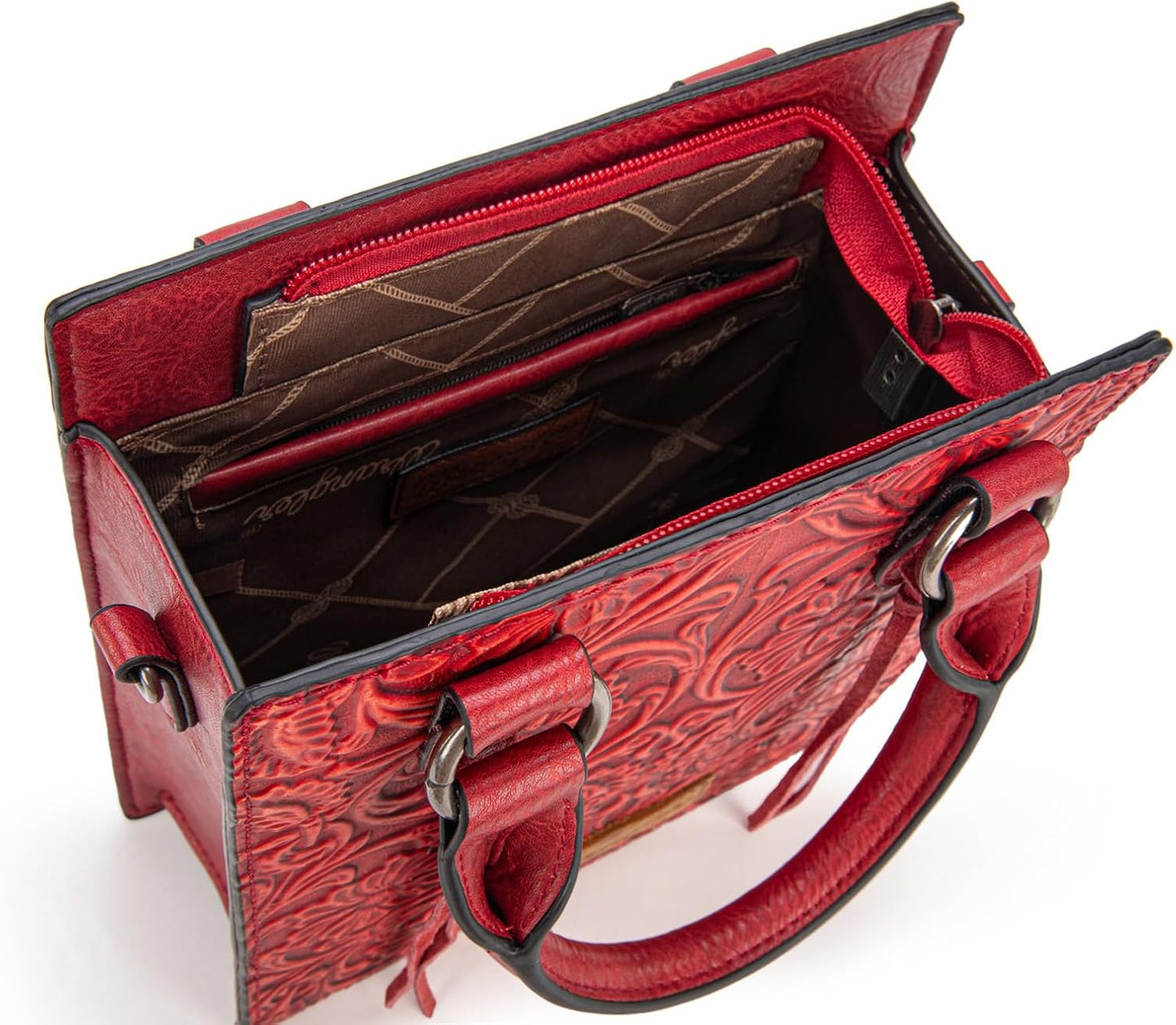 Wrangler Bolso Cruzado en Relieve para Mujer con Asa Superior, Bols...