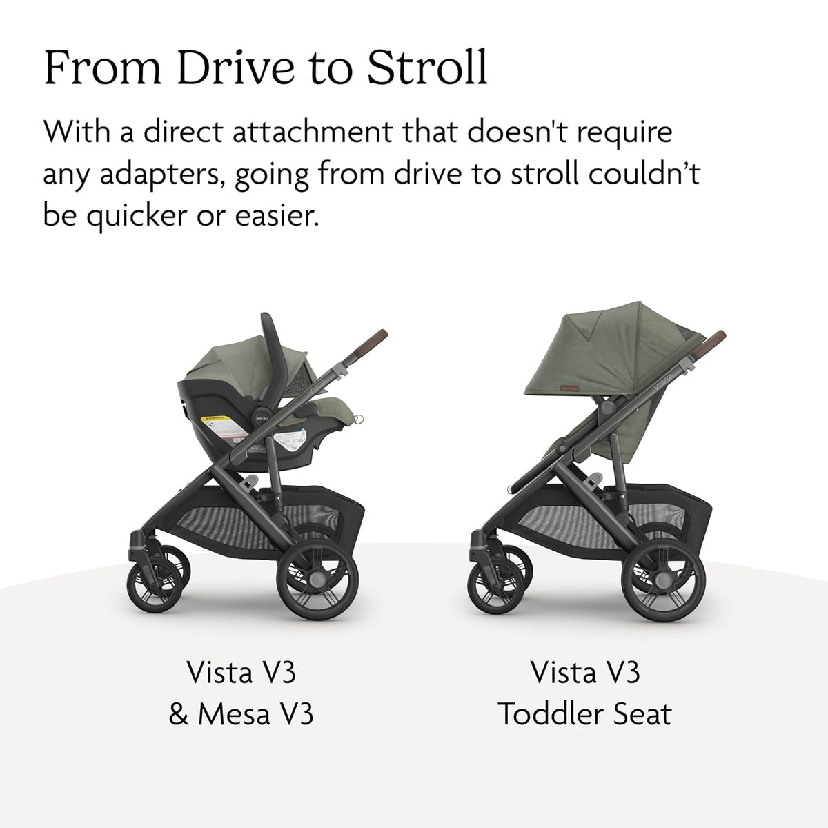 UPPAbaby Vista V3 Cochecito + Mesa V3 Sistema de viaje para asiento...