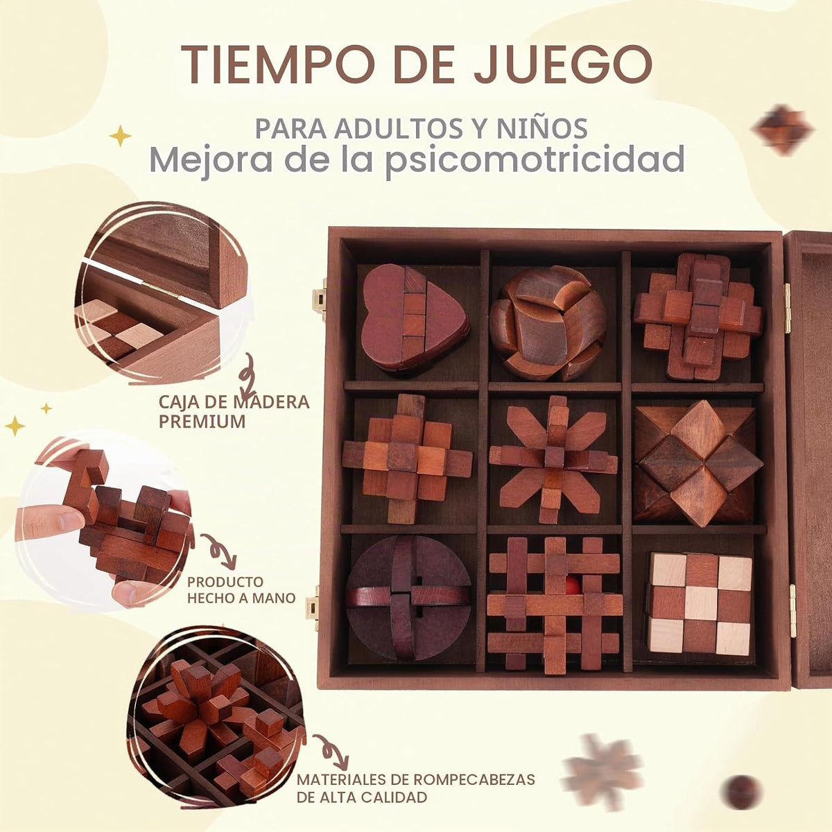 Rompecabezas de Ingenio de Madera para Adultos - Rompecabezas de In...