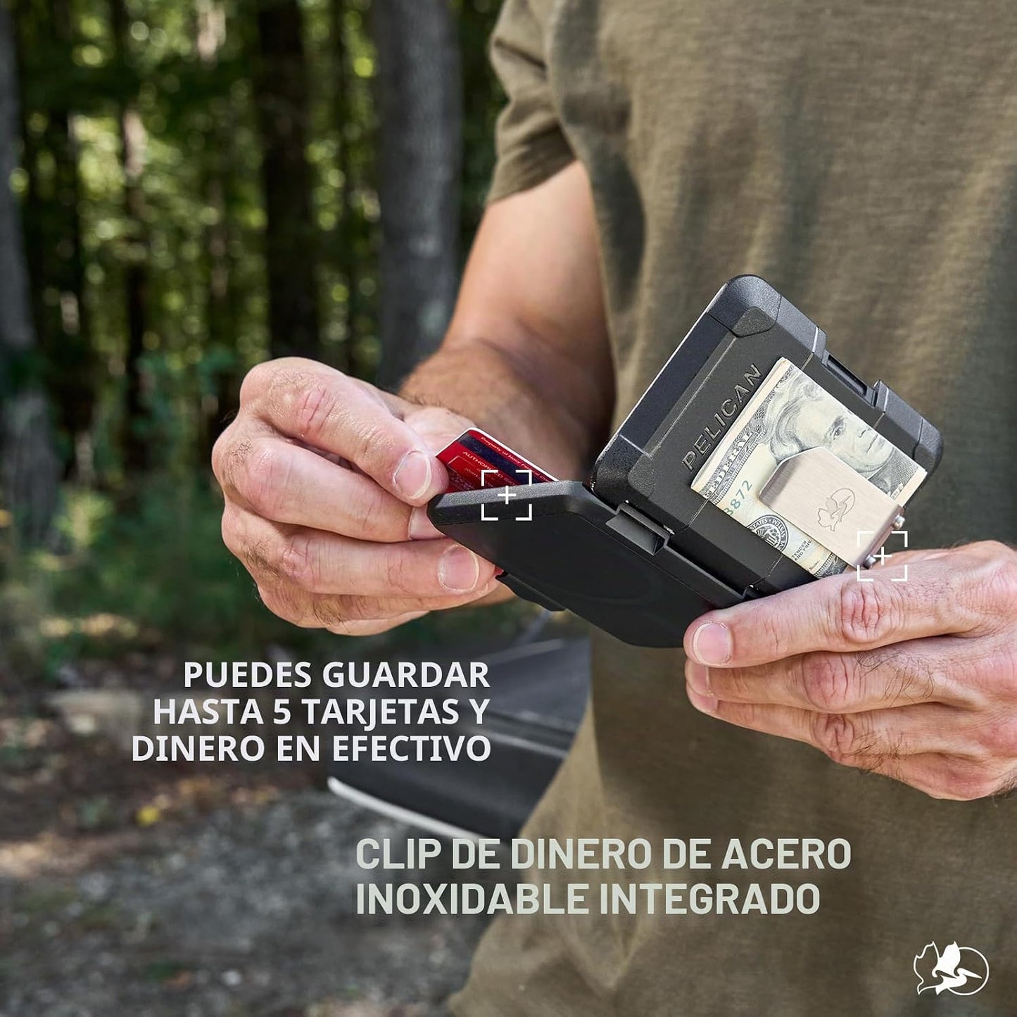 Pelican Billetera\/Tarjetero magnético con bloqueo RFID - Negro | T...