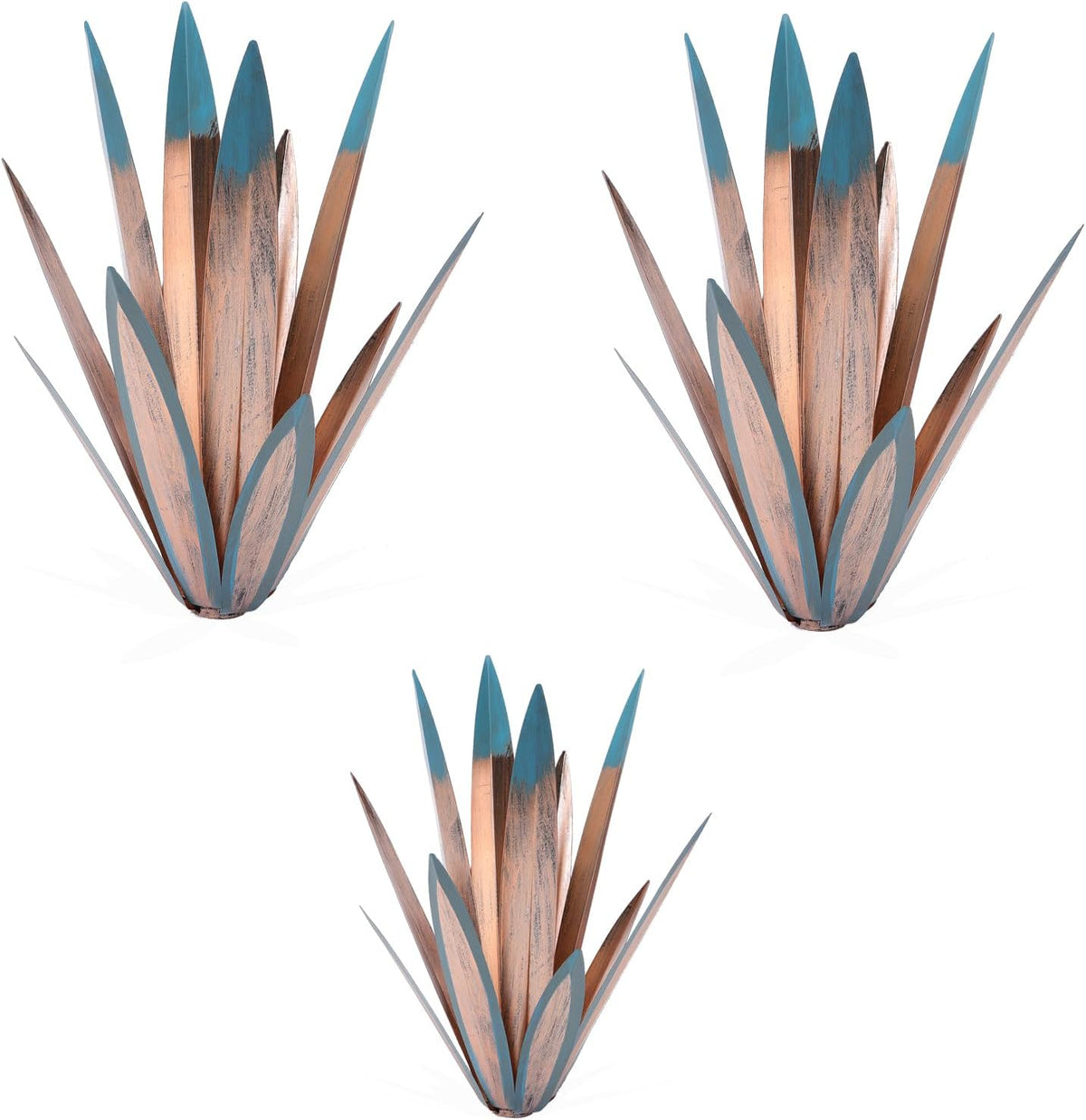 Homight Escultura de Agave de Tequila de Metal Rústico DIY Planta d...