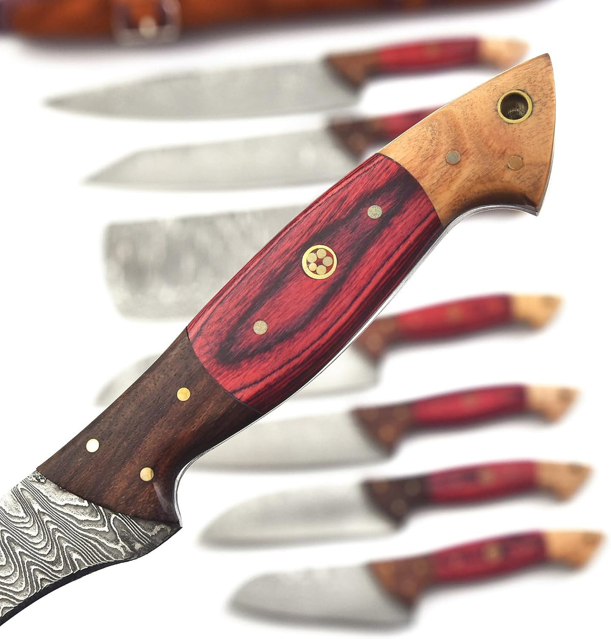 FYNCUT Juego de cuchillos de acero inoxidable damasceno 129-8 de 8...