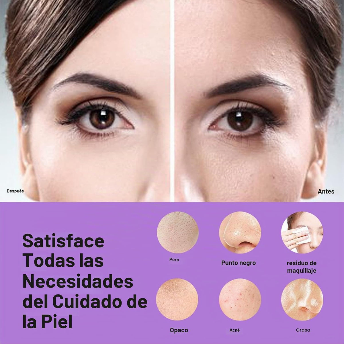 NgraCoola CLIE Cepillo de Limpieza Facial - Exfoliador Facial Imper...