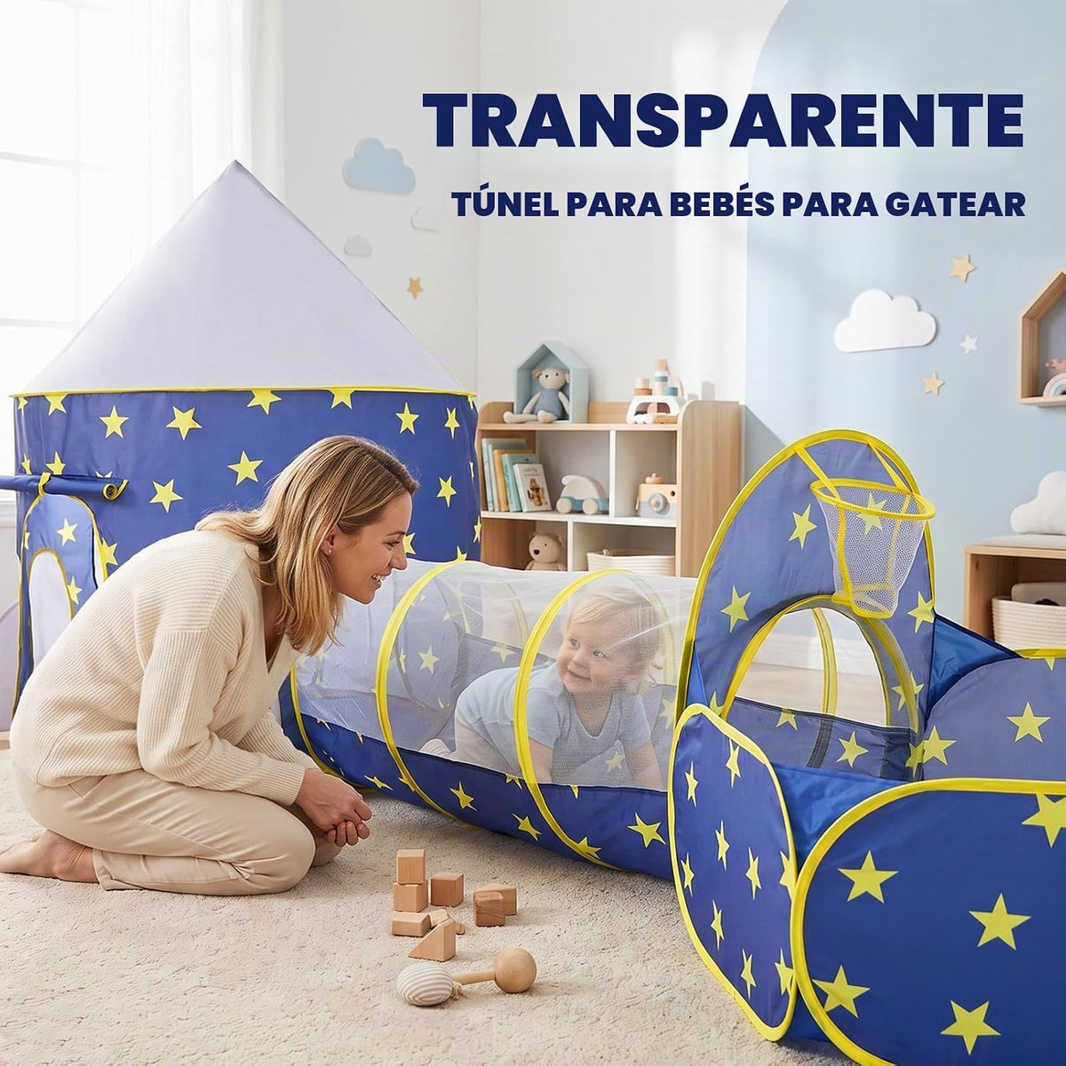 PigPigPen Tienda de campaña de 3 piezas para niños con hoyo de bola...