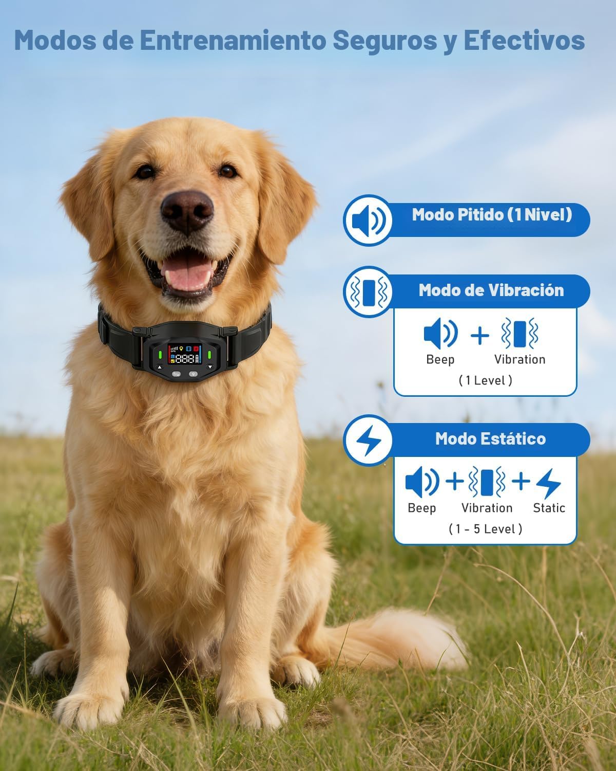 LINCAE Valla inalámbrica GPS para perro, valla eléctrica para colla...