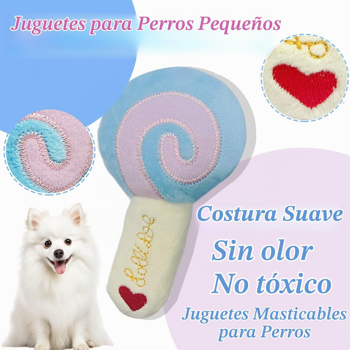 MOSYZEO Juguetes para cachorros para perros pequeños, paquete de 4...