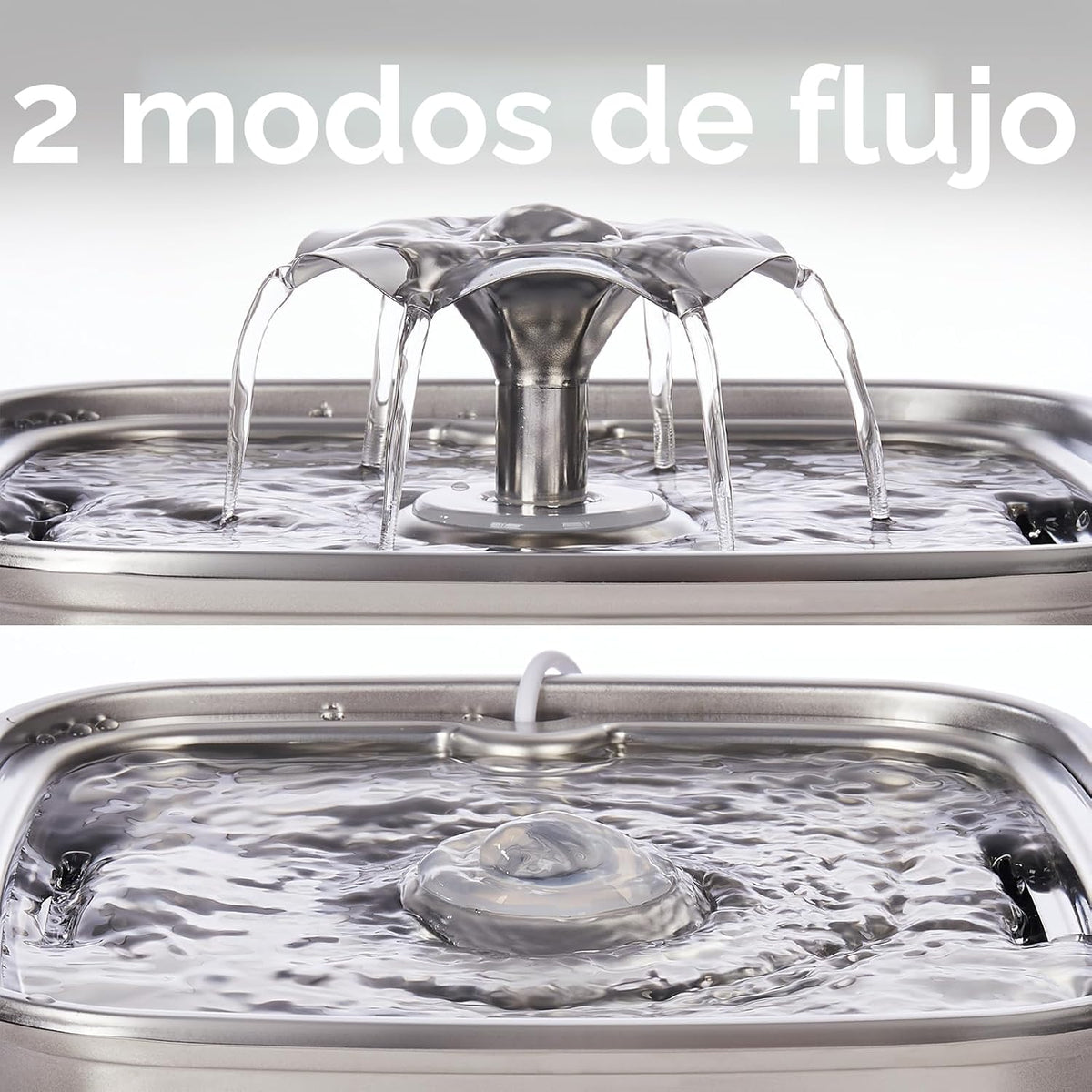 Veken - Filtro de agua para gatos de acero inoxidable ganador del p...