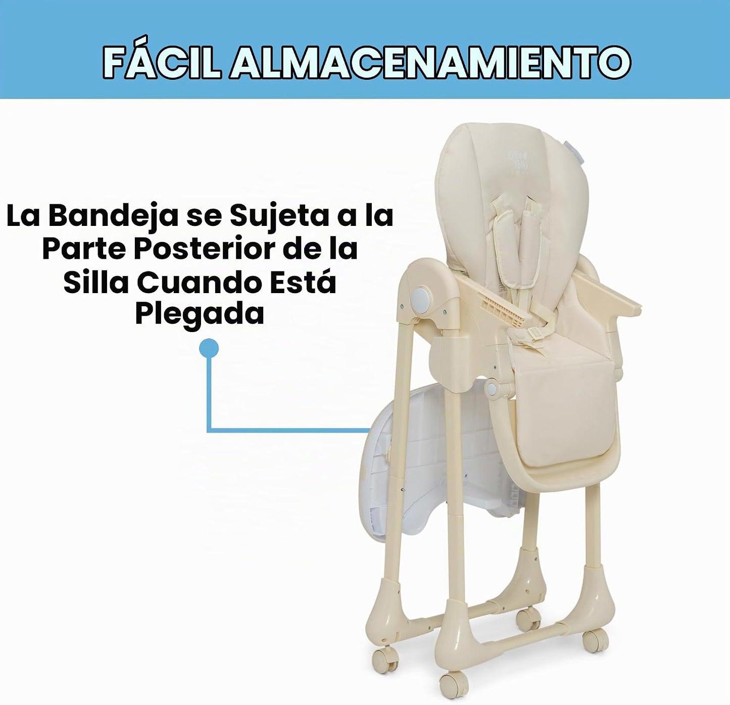 Little Folks by Delta Children - Silla alta SlimFold 2 en 1 para be...
