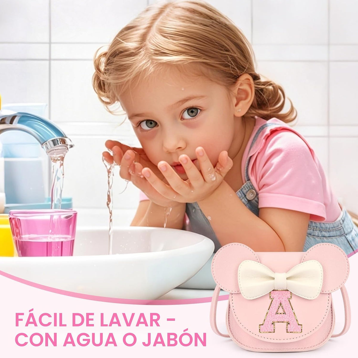 Kit de maquillaje infantil para niñas, 15 piezas, juego y bolso de...