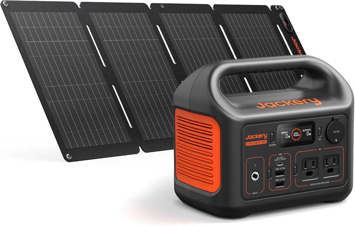 Jackery Generador Solar 300 y 40W Panel Solar, 292Wh, 300W AC | Sal...