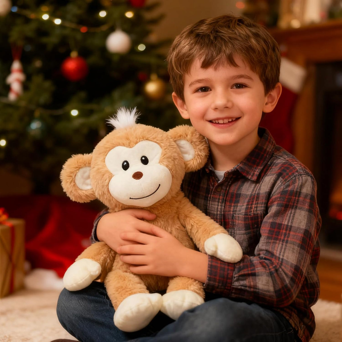 HollyHOME Animal de Peluche de Mono de Felpa Mono Lindo Juguetes de...