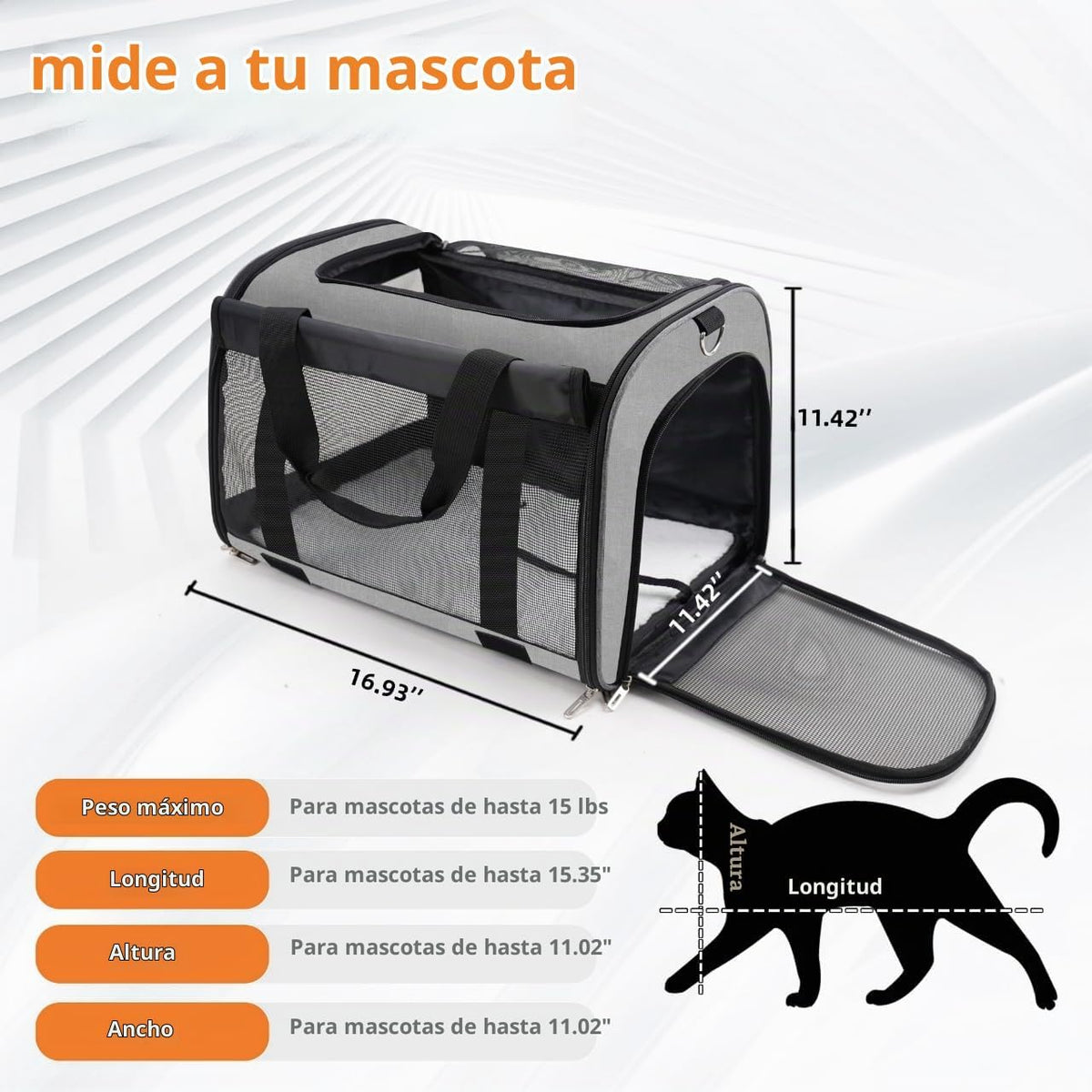 TWDEPART Mochila transportadora para gatos, multifuncional, firme y...