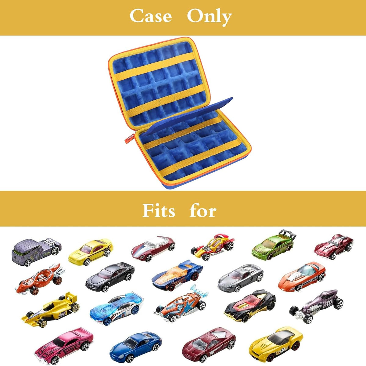 Mchoi Funda de transporte a prueba de golpes para Hot Wheels 20 coc...