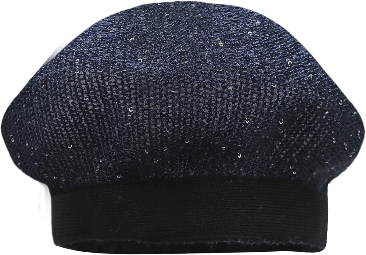 MOSSTYUS Boina ligera de encaje para mujer, diseño floral, transpir...