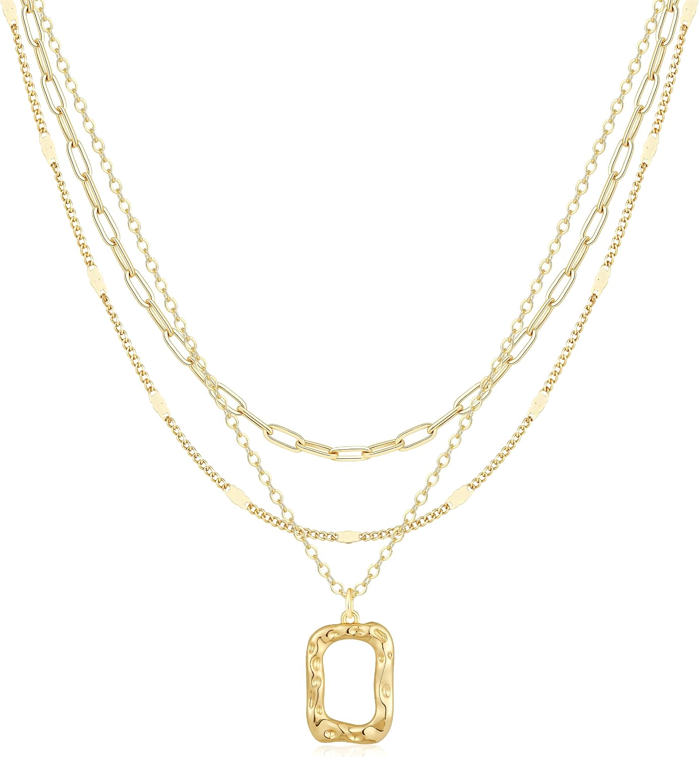 Remmocy Collar de Oro para Mujer Chapado en Oro de 14K Collar de Ba...