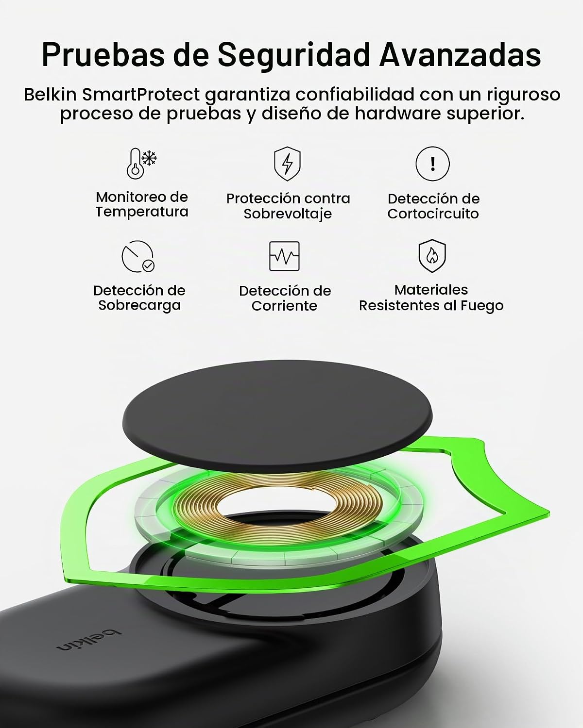 Belkin Qi2.2 25W inalámbrico 3 en 1 estación de carga rápida plegab...