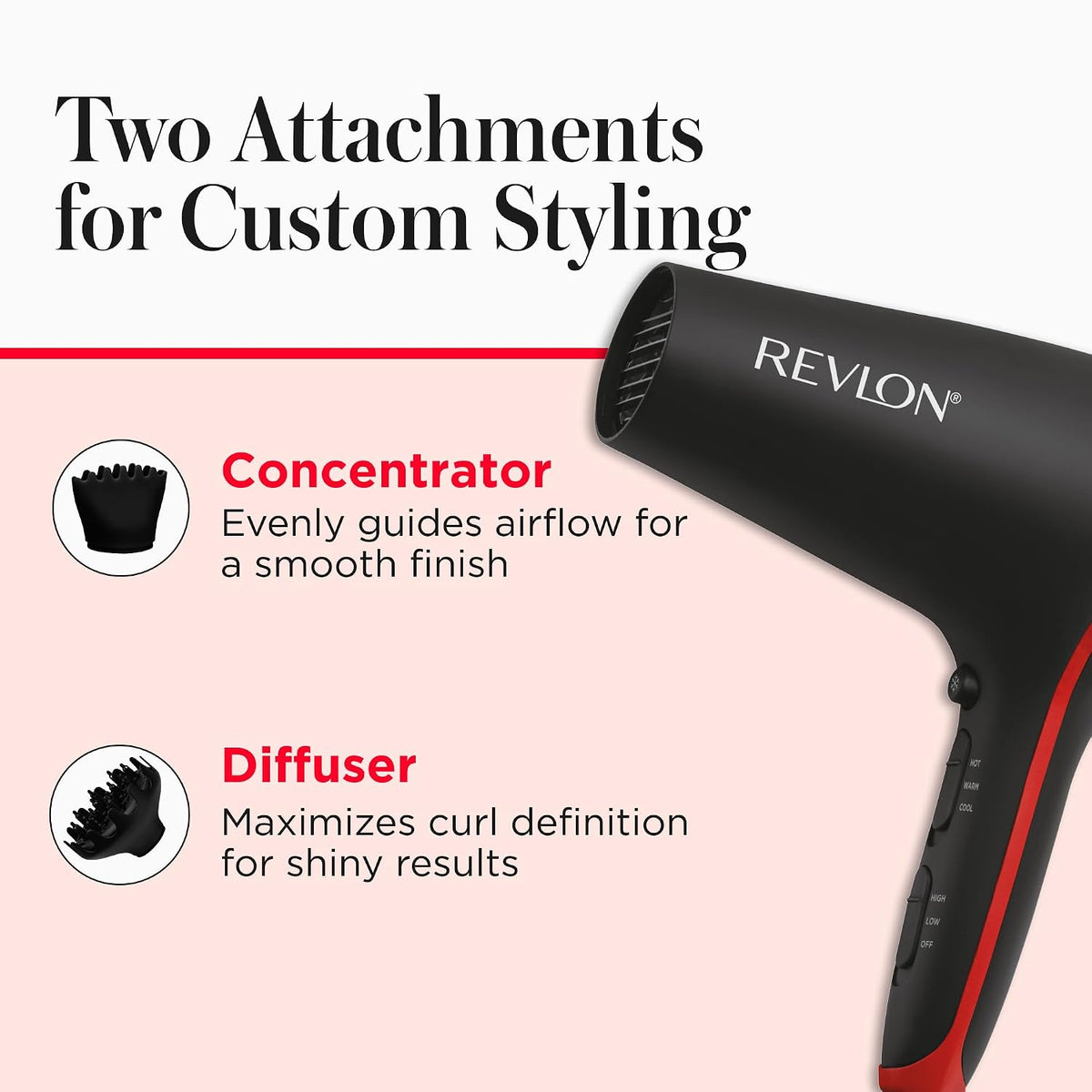REVLON SmoothStay Secador de Pelo con Infusión de Aceite de Coco co...