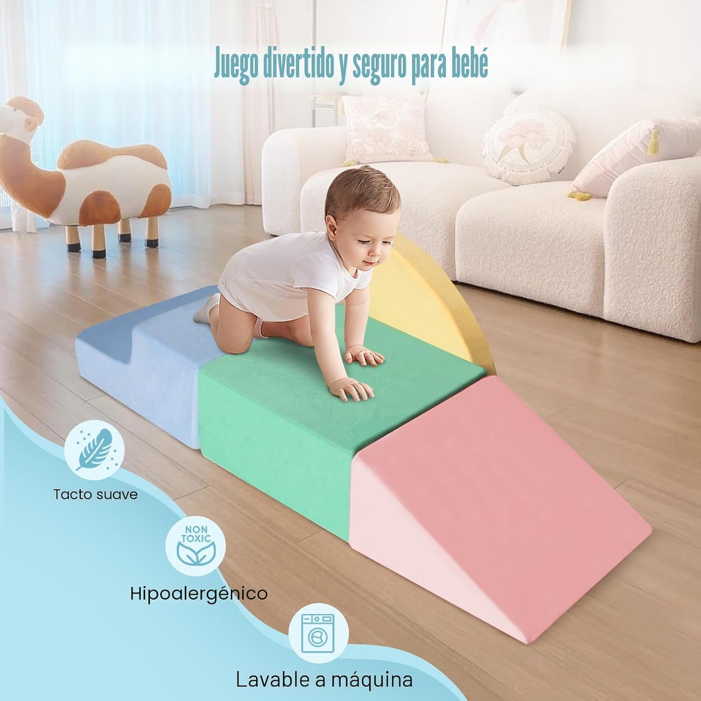 HHH HIKECUCAN Juguetes de escalada para niños de 1 a 3 años, bloque...