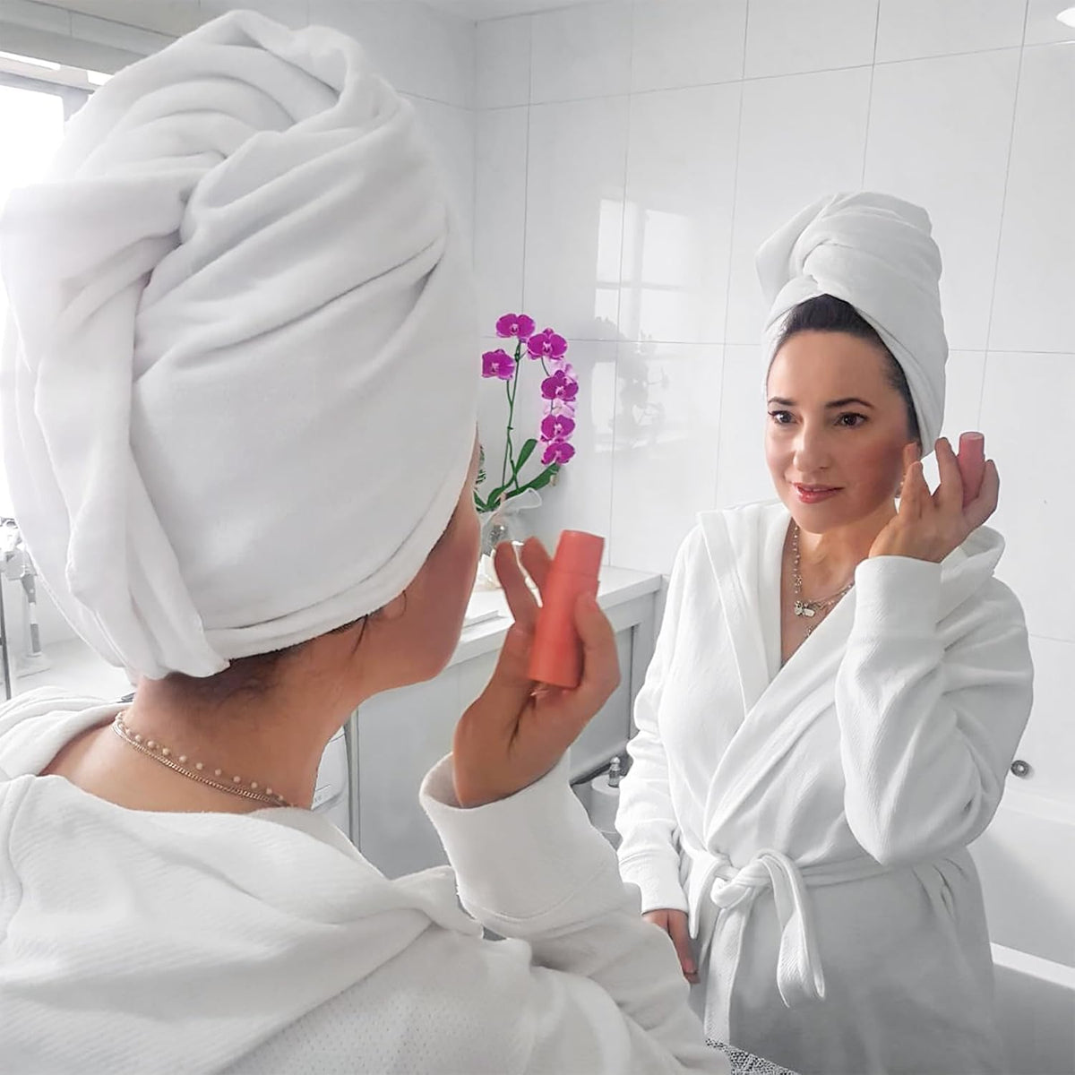 Bondi SPA Toalla de microfibra para el cabello, seca el cabello un...
