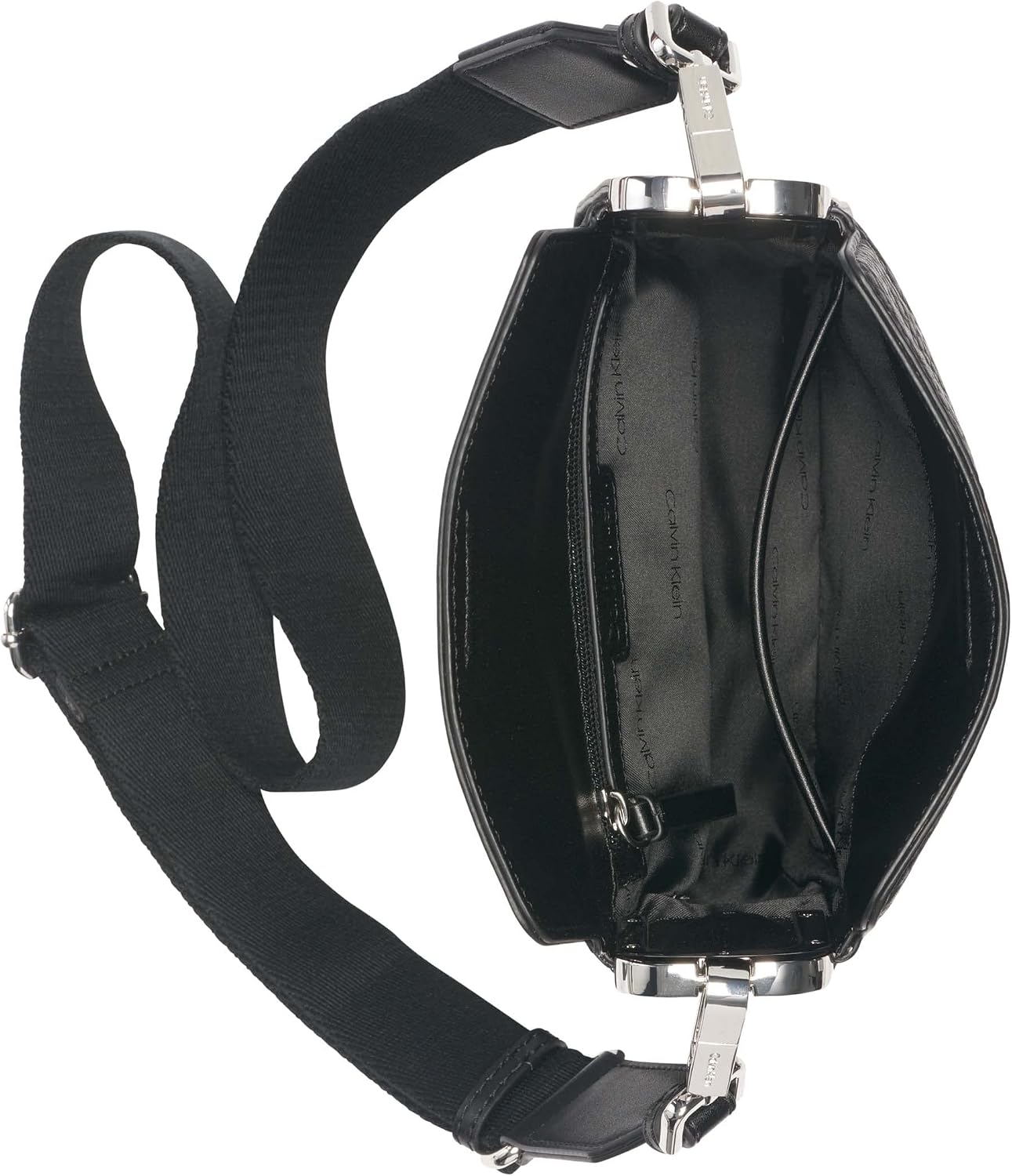 Calvin Klein mujeres Fay North\/South Bandolera pequeña | Monograma...