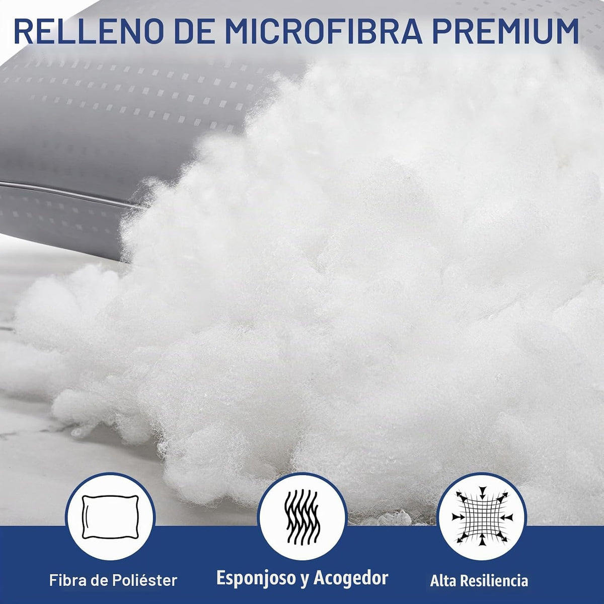 Higoom Almohadas de cama tamaño King para dormir, 4 unidades, almoh...