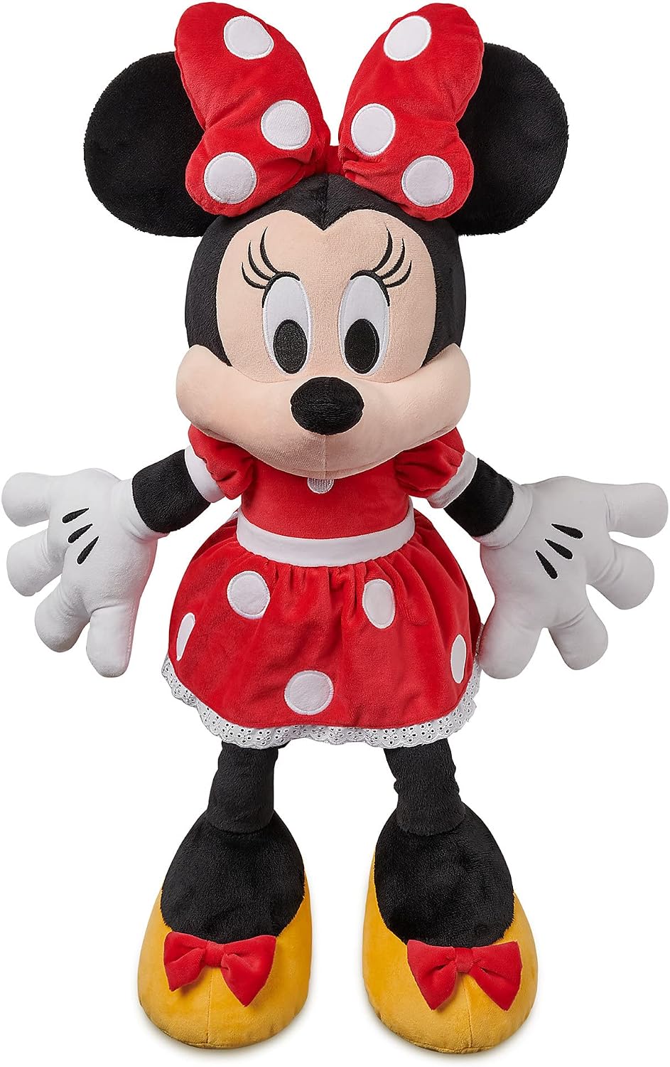 Disney Store Peluche oficial de Minnie Mouse - Vestido rojo - Grand...