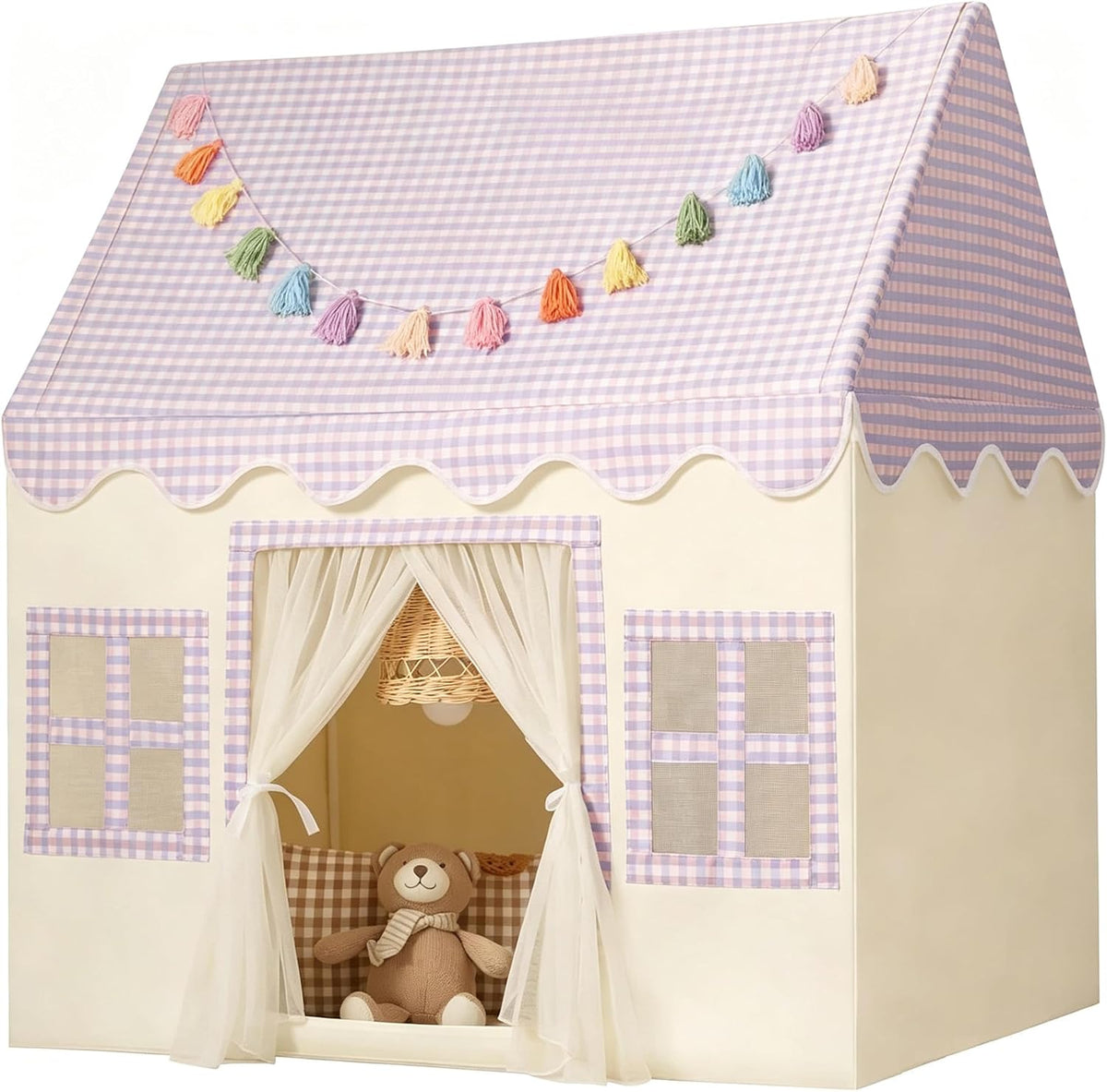 Senodeer Tienda de campaña para niños en interiores: alfombrilla, g...