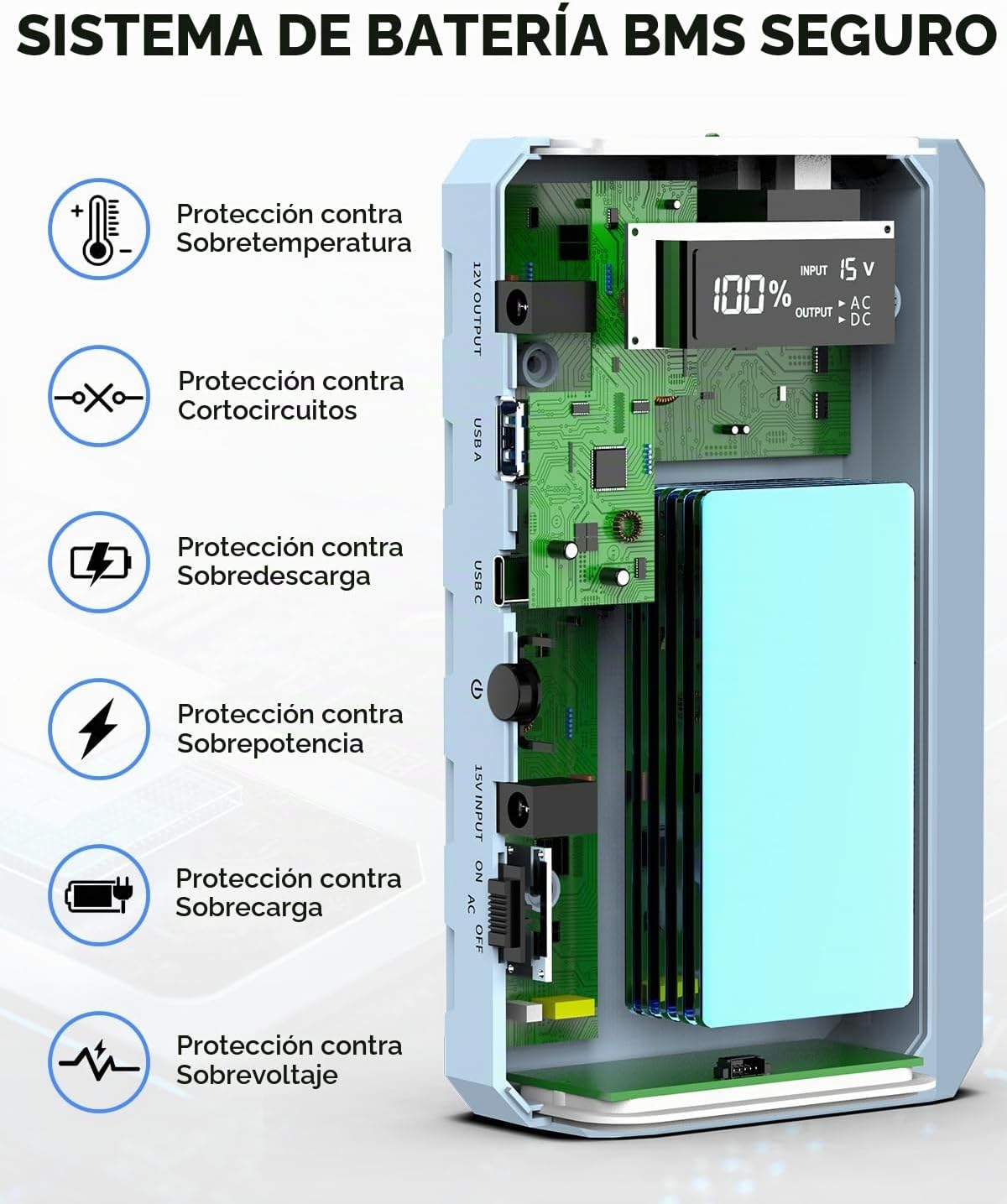 SinKeu Cargador Portátil de 24000mAh Banco de Energía, Banco de Ene...