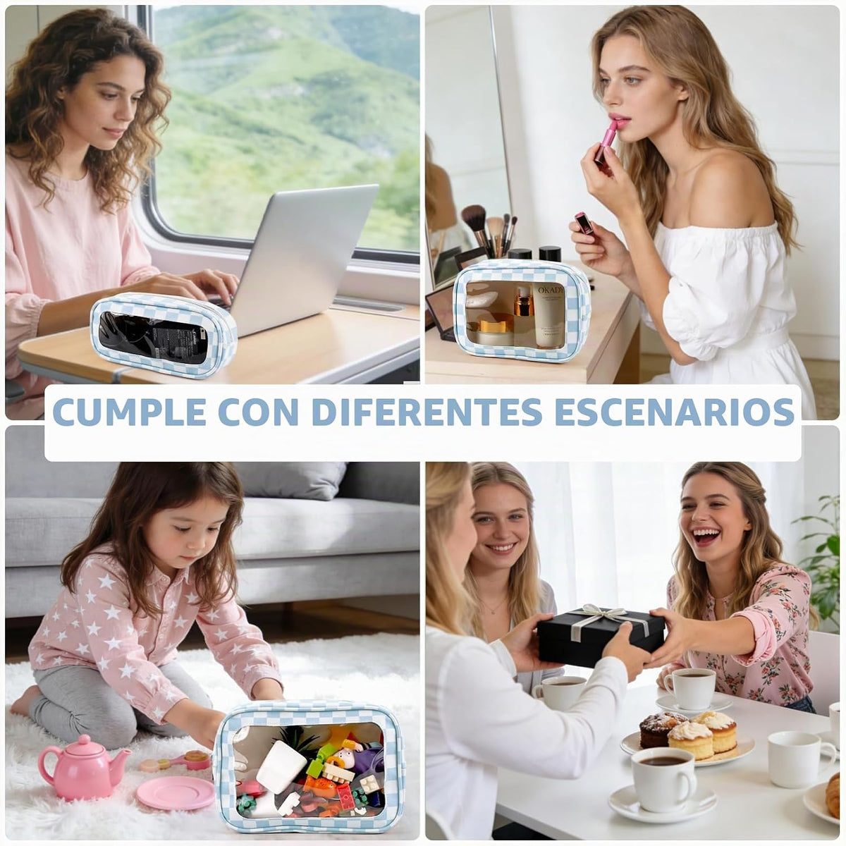 YOPCDJ Juego de 5 bolsas organizadoras para pañales, bolsa de aseo...
