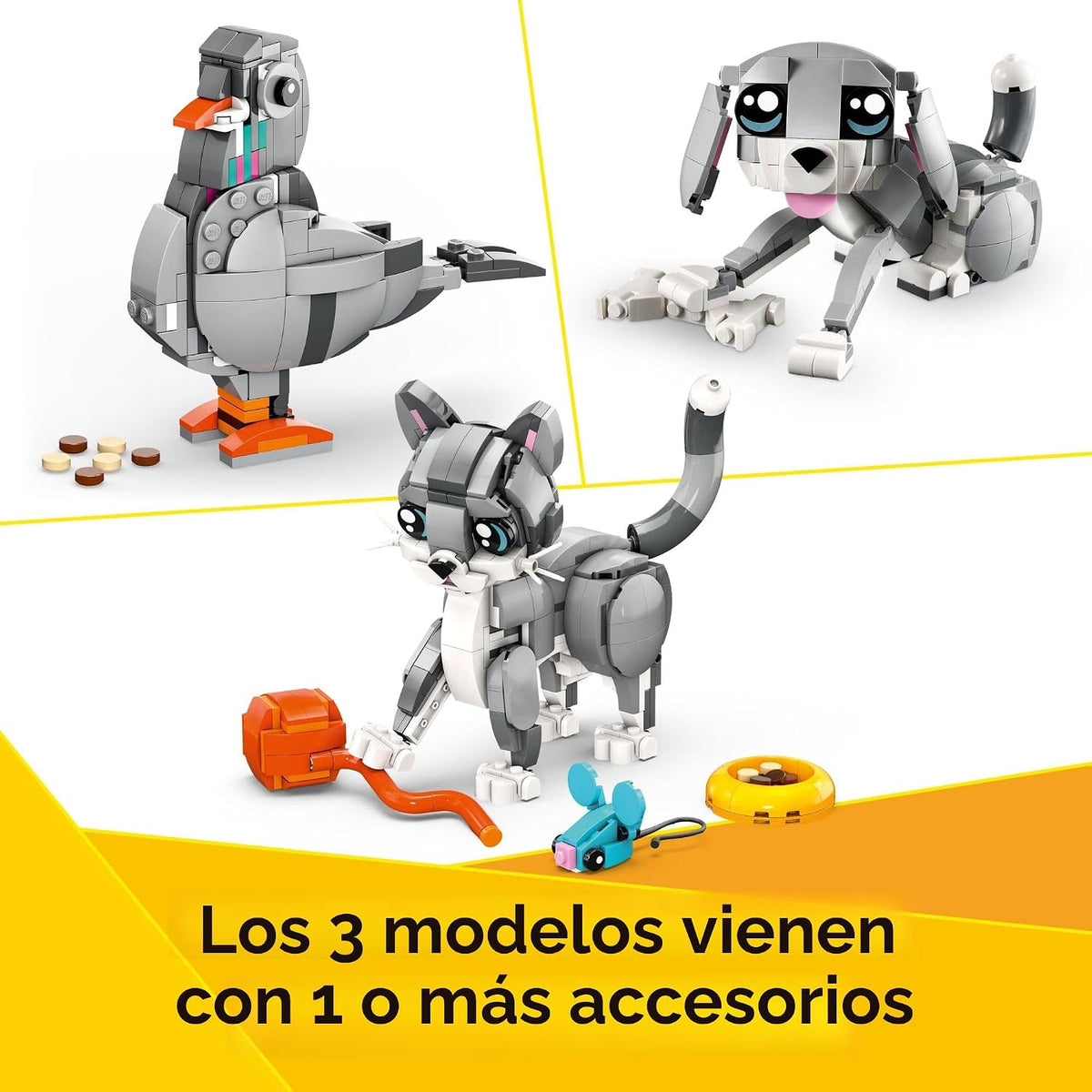 LEGO Creator 3 en 1 Juguete de Gato Juguetón - Juguete de Construcc...