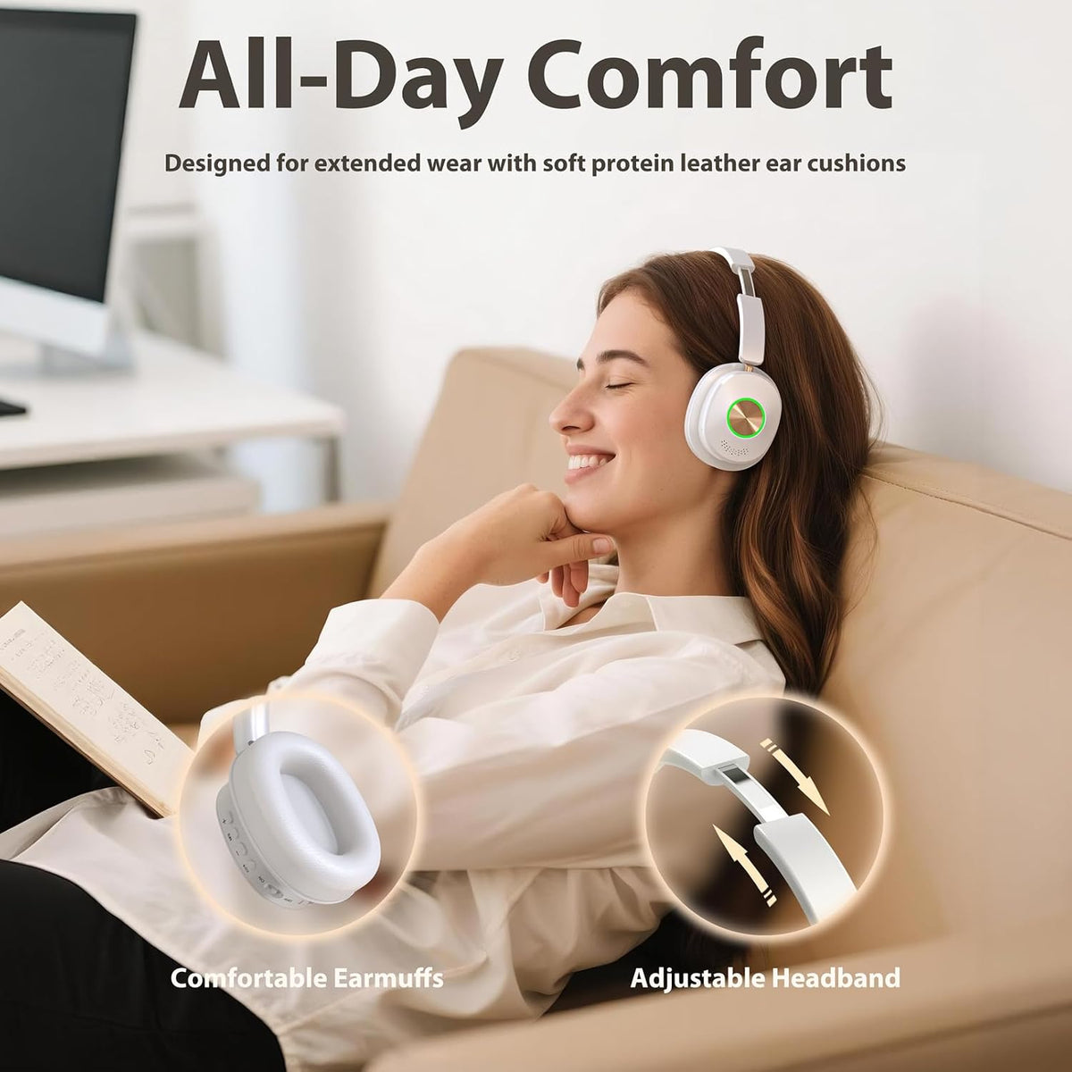Earbay Auriculares inalámbricos para ver televisión, auriculares Bl...