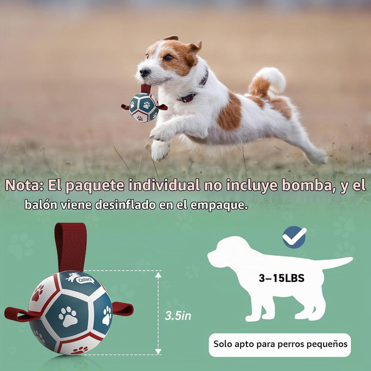 QDAN Juguetes para perros pequeños, pelotas para cachorros, pelotas...