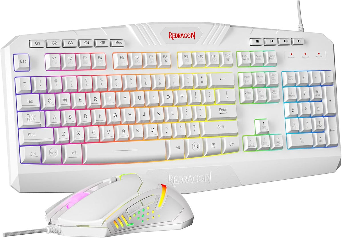 Redragon Teclado y Ratón Gaming Programables Actualizados, Teclado...