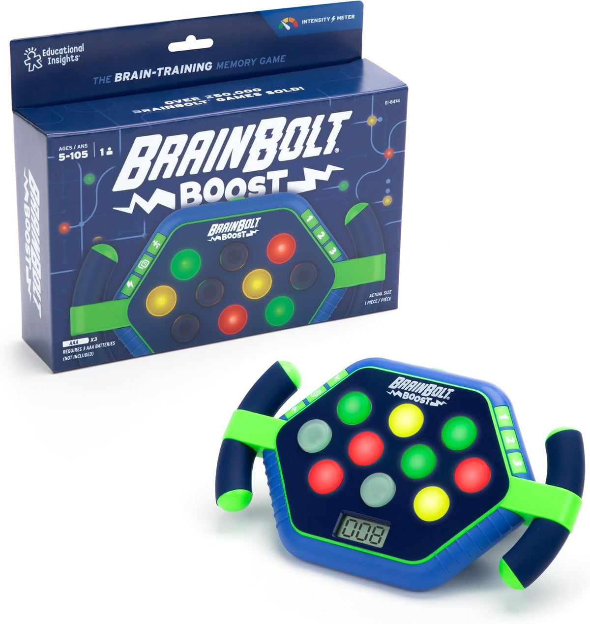 Educational Insights BrainBolt Boost | Juego de memoria electrónica...