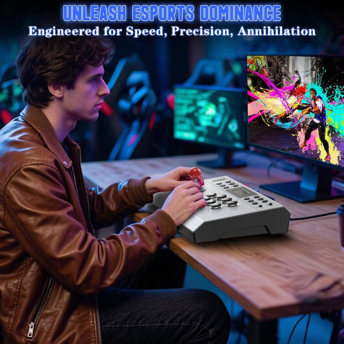 Nonbliep Arcade Stick con Cable Compatible con PS5\/PS4\/PC\/, para...