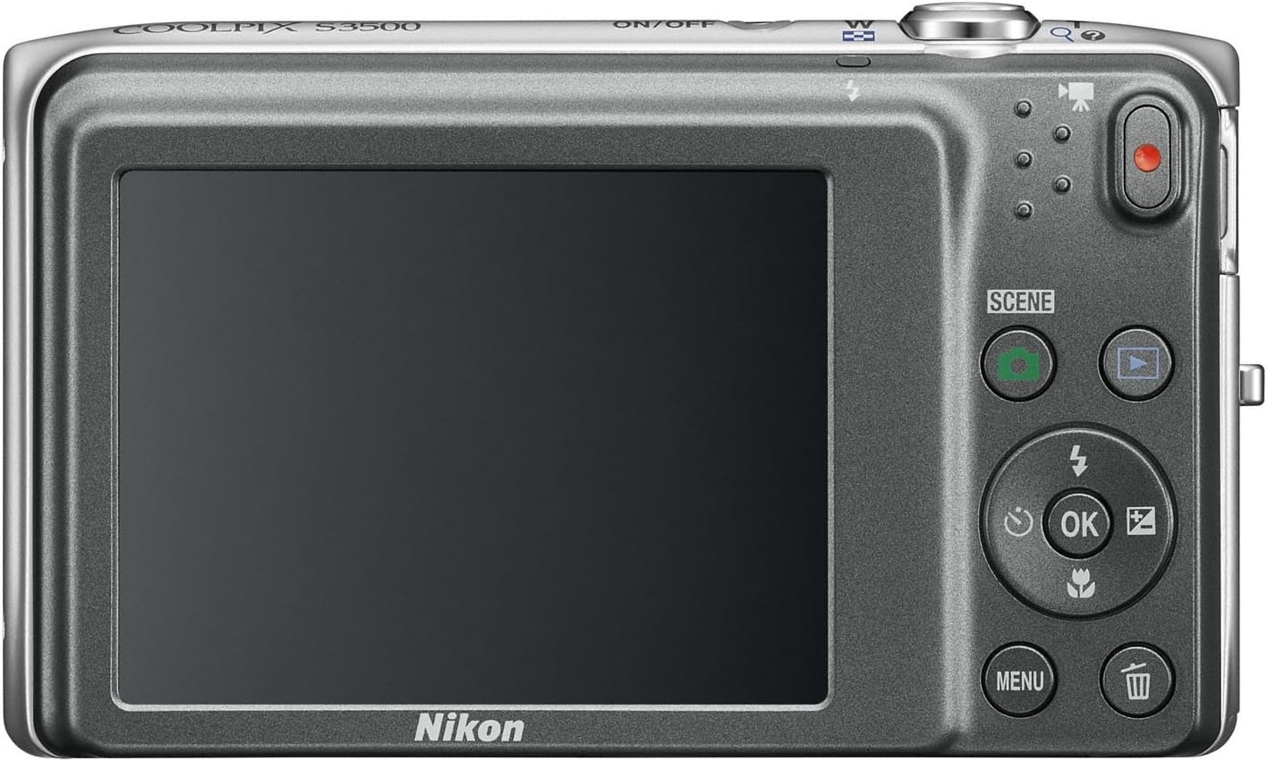 Nikon COOLPIX S3500 Cámara digital de 20.1 MP con zoom 7x (plata) (...