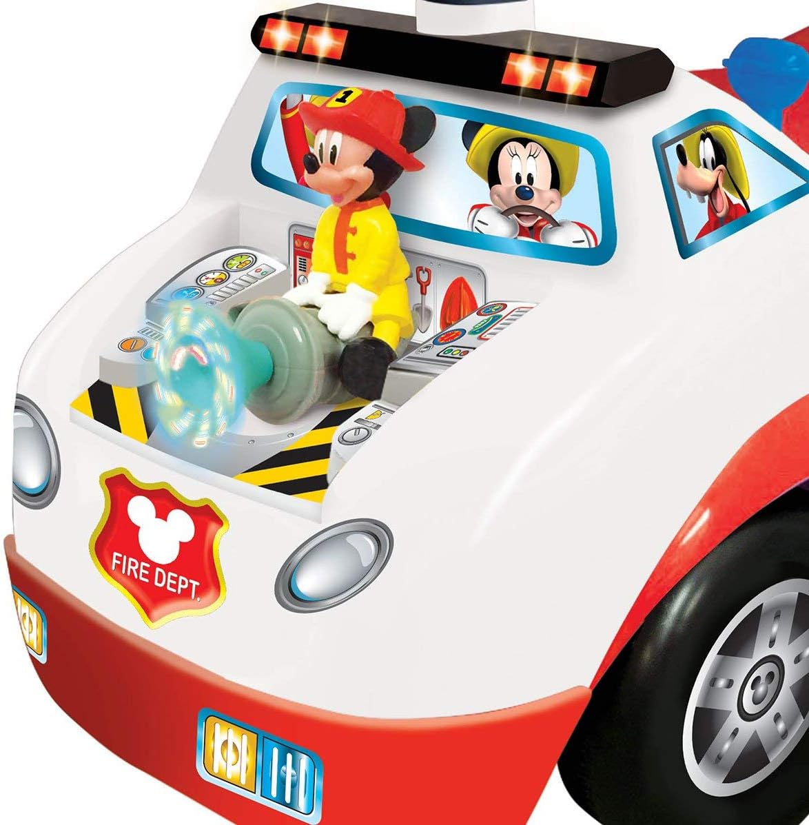Kiddieland Disney Mickey Activity - Camión de bomberos de 12 meses...