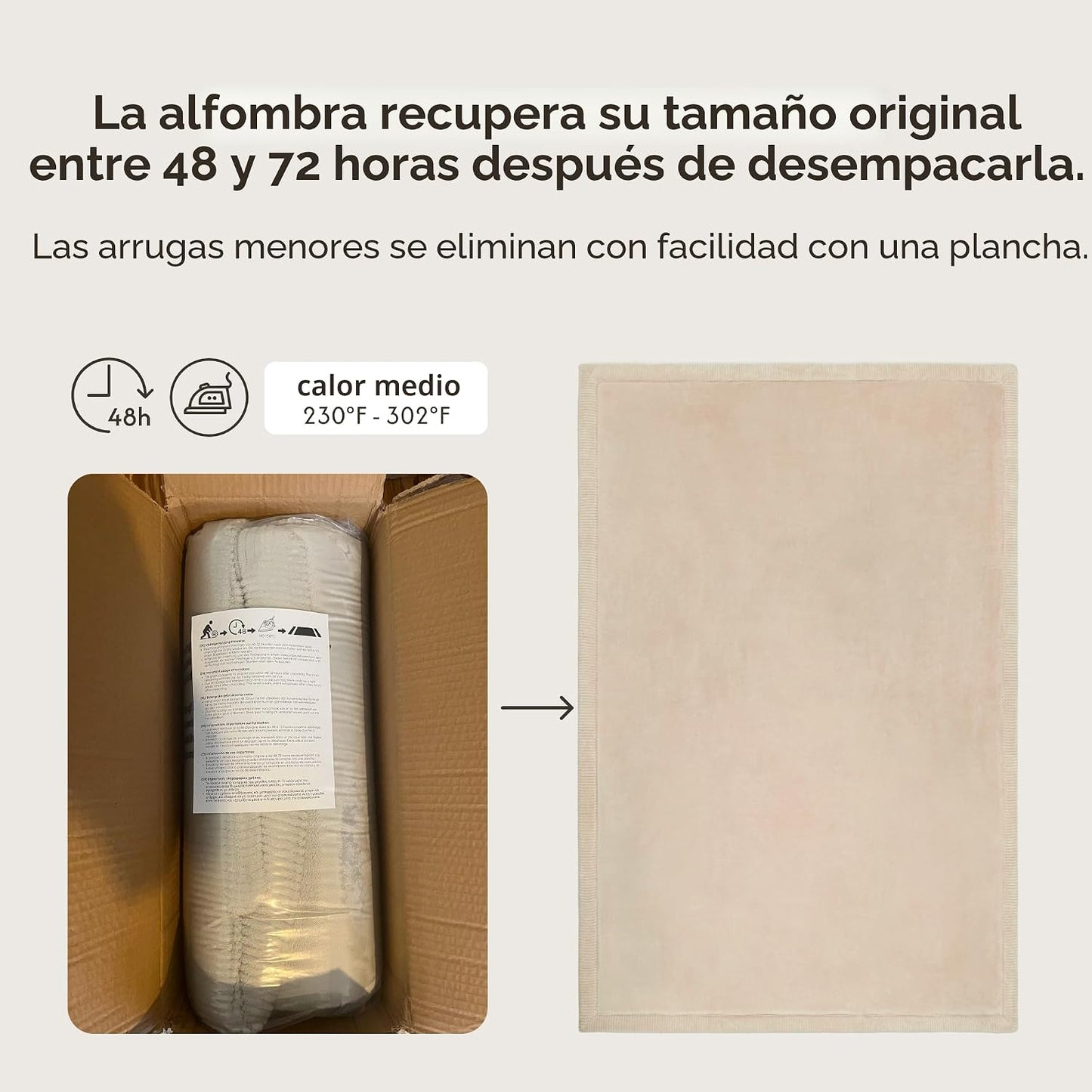 Hakuna Matte - Alfombra de juego prémium para bebé de terciopelo co...