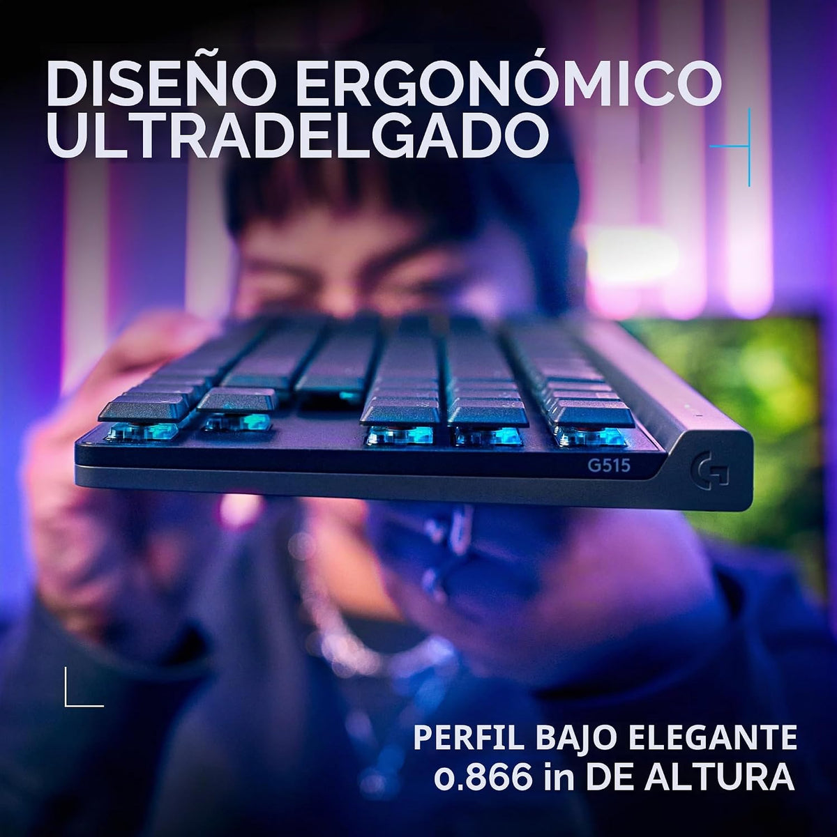 Logitech G 515 Lightspeed TKL Teclado inalámbrico para juegos (táct...