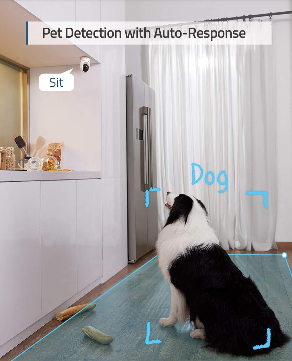 eufy Security Cámara interior E220, cámara para perro\/mascota, Pan...