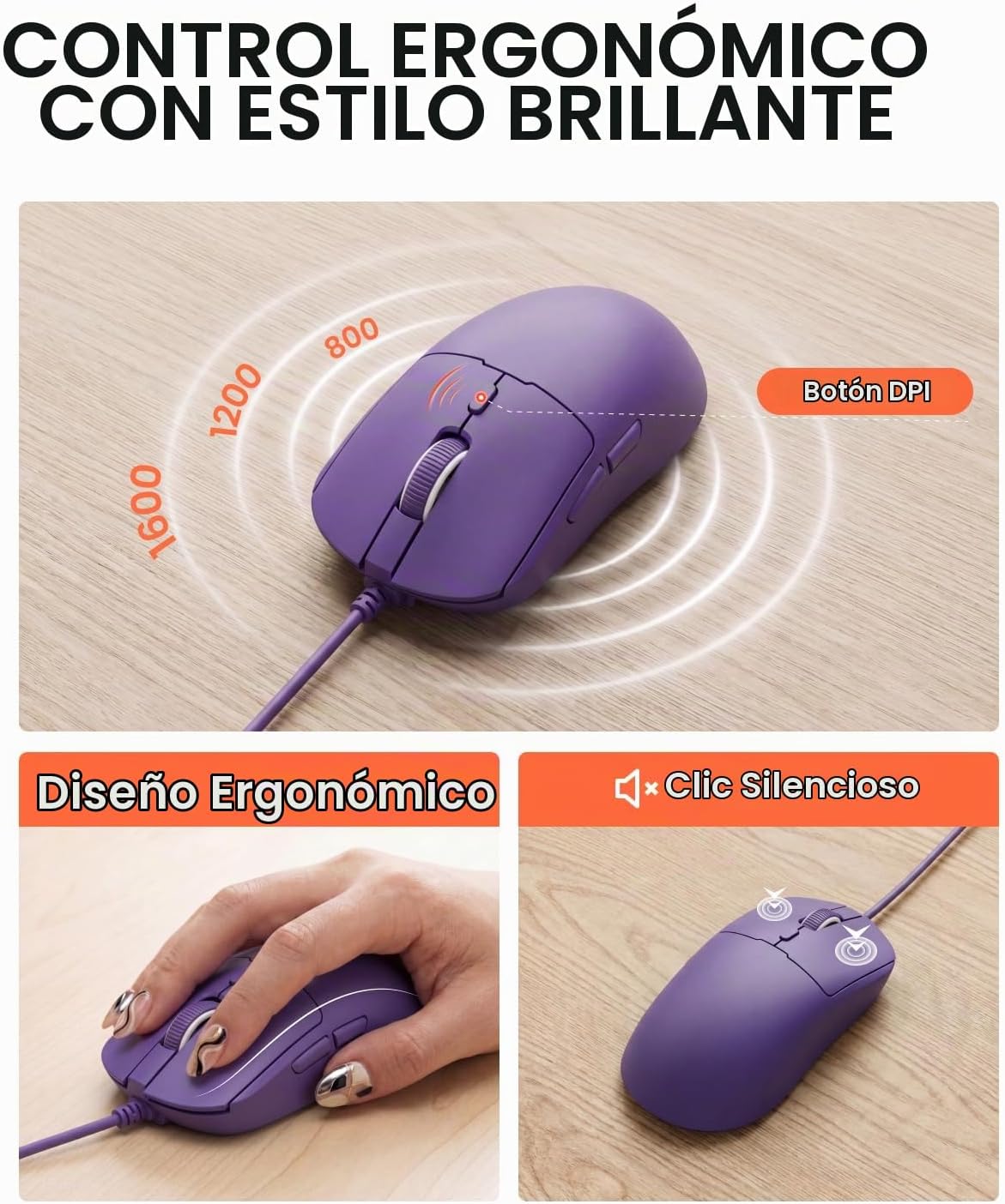 SEUNKWANG Combo de teclado y mouse con máquina de escribir con cabl...