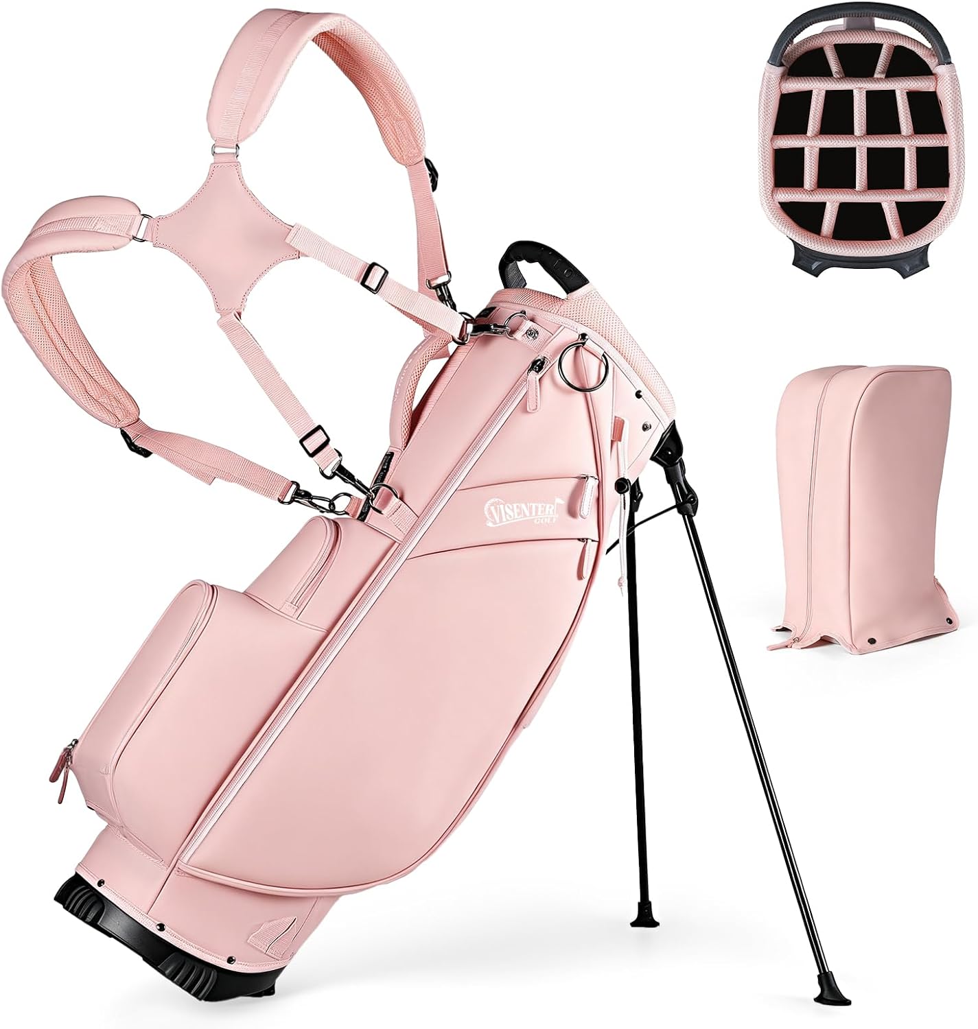 Bolsas de golf, bolsa de soporte de golf, correas de hombro ajustab...