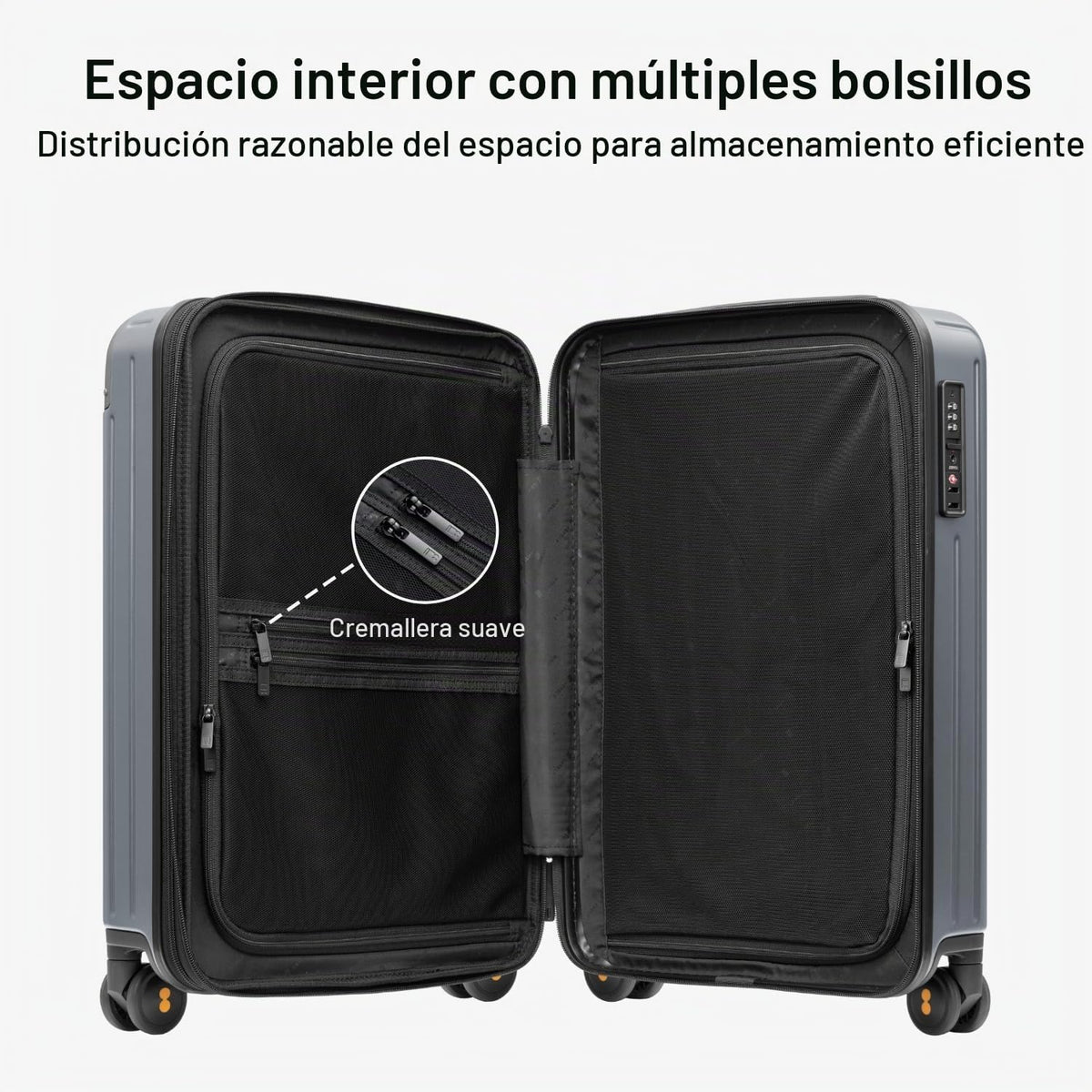 LEVEL8 Maletas rígidas expandibles para PC, equipaje de 20 pulgadas...