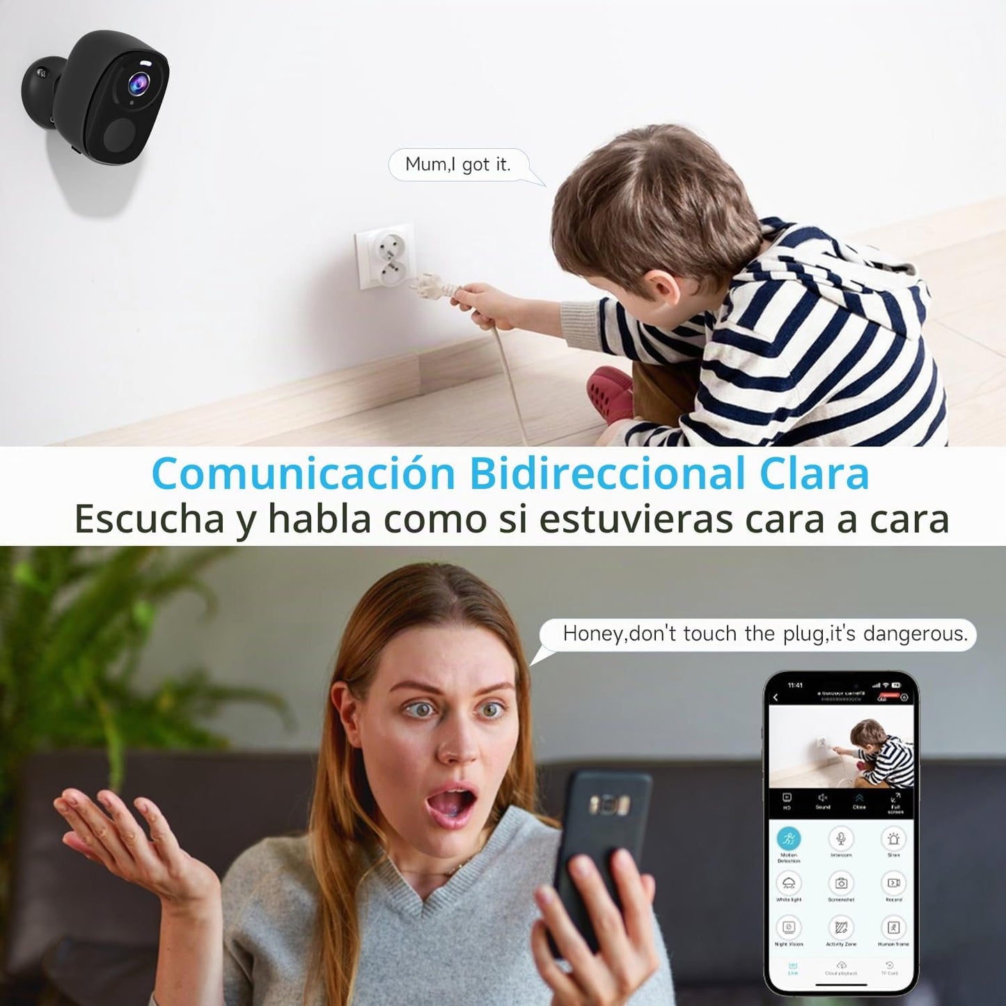 Rraycom Paquete de 3 cámaras de seguridad inalámbricas para exterio...