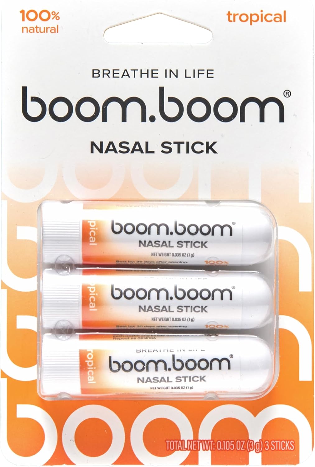 BoomBoom Barra nasal, aceites esenciales + inhalador de mentol, tro...